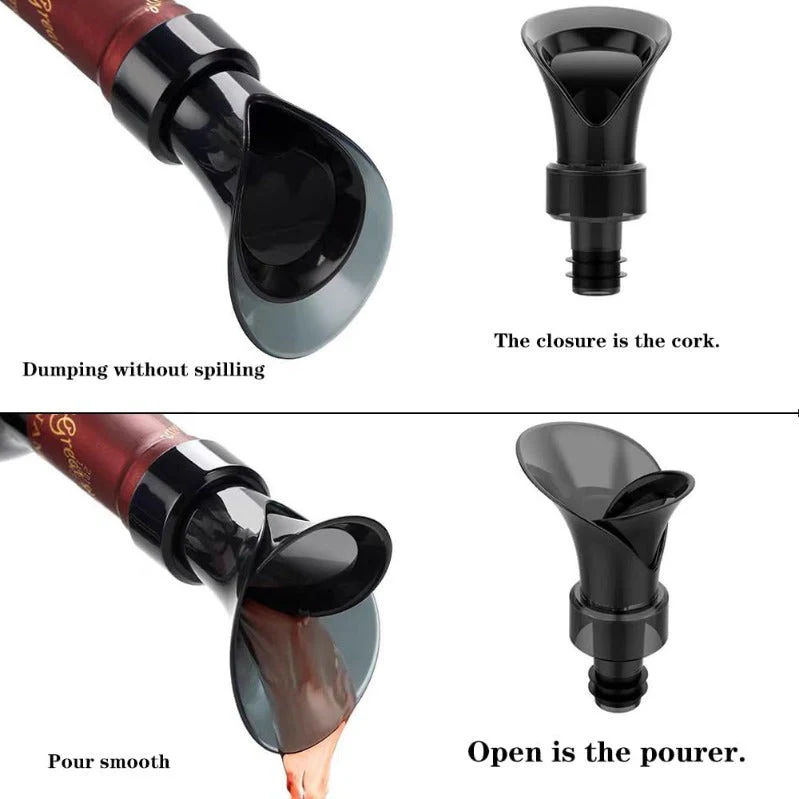 2-in-1 Wine Aerator Pourer & Bottle Stopper - Image 2