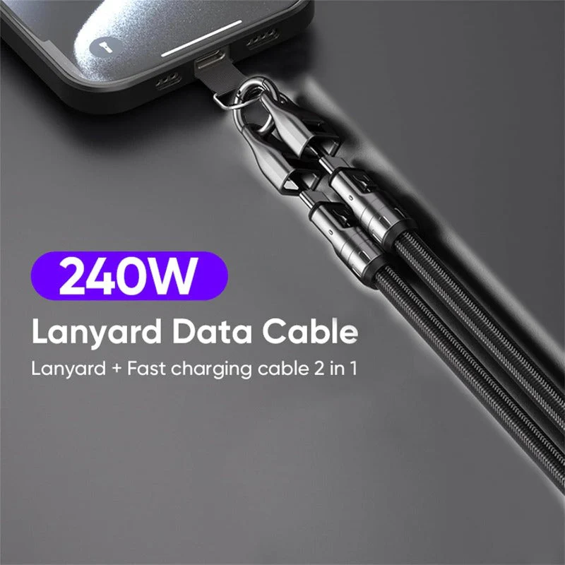 240W USB-C Lanyard Charging Cable - Image 3