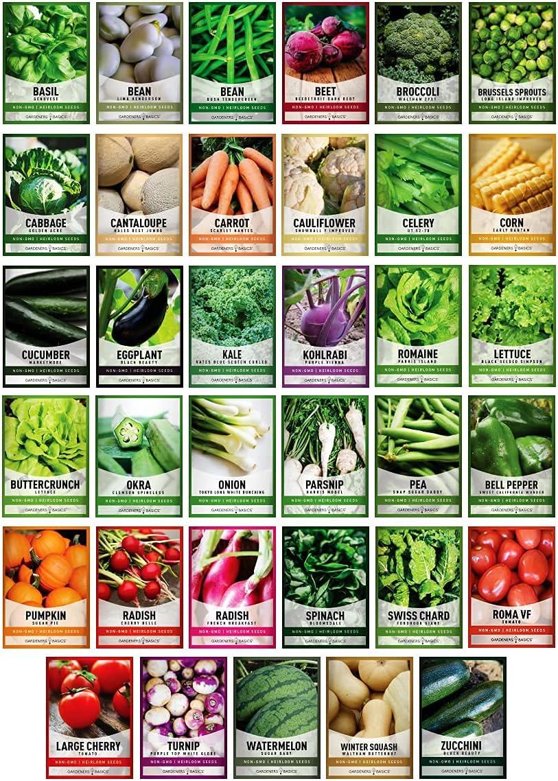 35-Variety Seed Vault Kit – Non-GMO Heirloom Seeds for Home Gardening and Emergency Preparedness - Image 3
