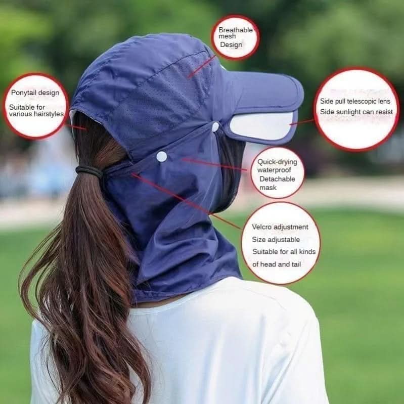 All-Terrain UV Shield Cap with Neck & Face Protection - Image 3