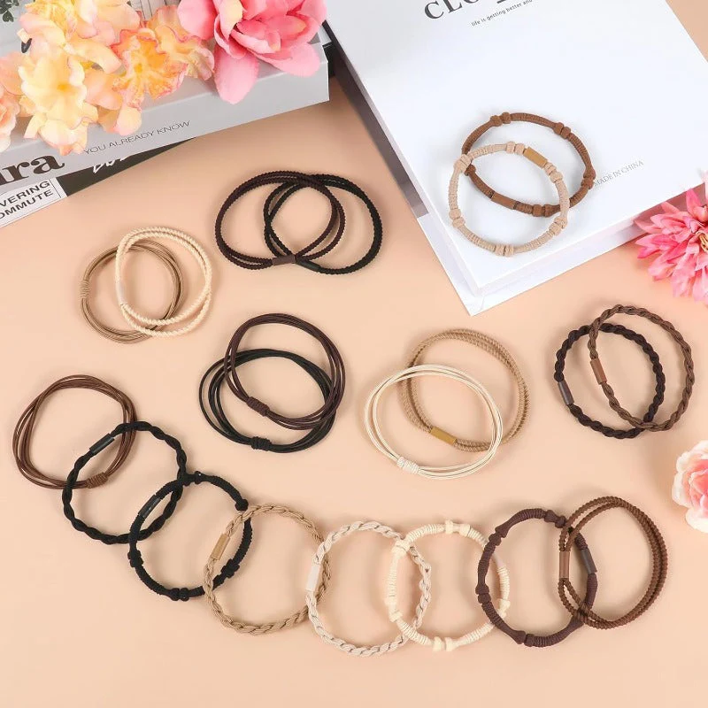 Boho Neutral Hair Tie Set - Image 3