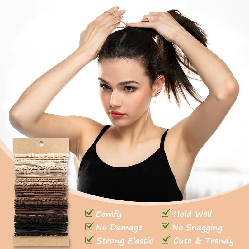 Boho Neutral Hair Tie Set - Image 4