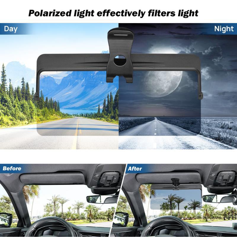 Car Sun Visor With Polarized Glare Protection - Image 2