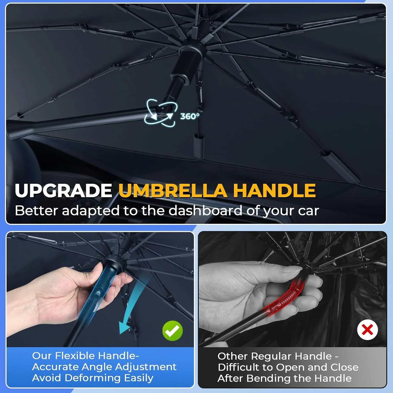Car Windshield Sun Shade Umbrella - Image 4
