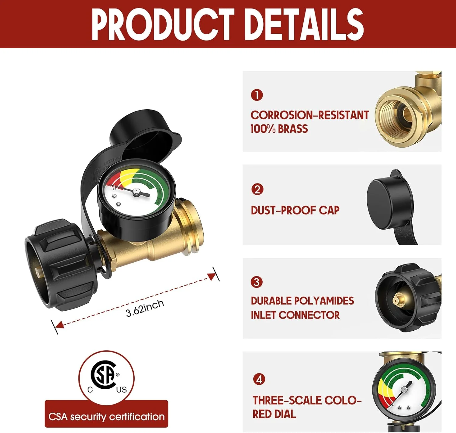 Color-Coded Propane Tank Gauge GasVision - Image 8