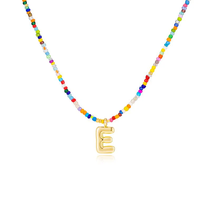 Custom Beaded Initial Necklace - Image 11