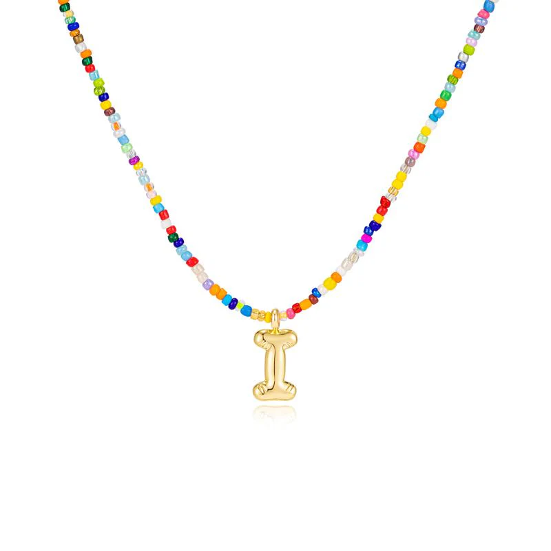 Custom Beaded Initial Necklace - Image 15