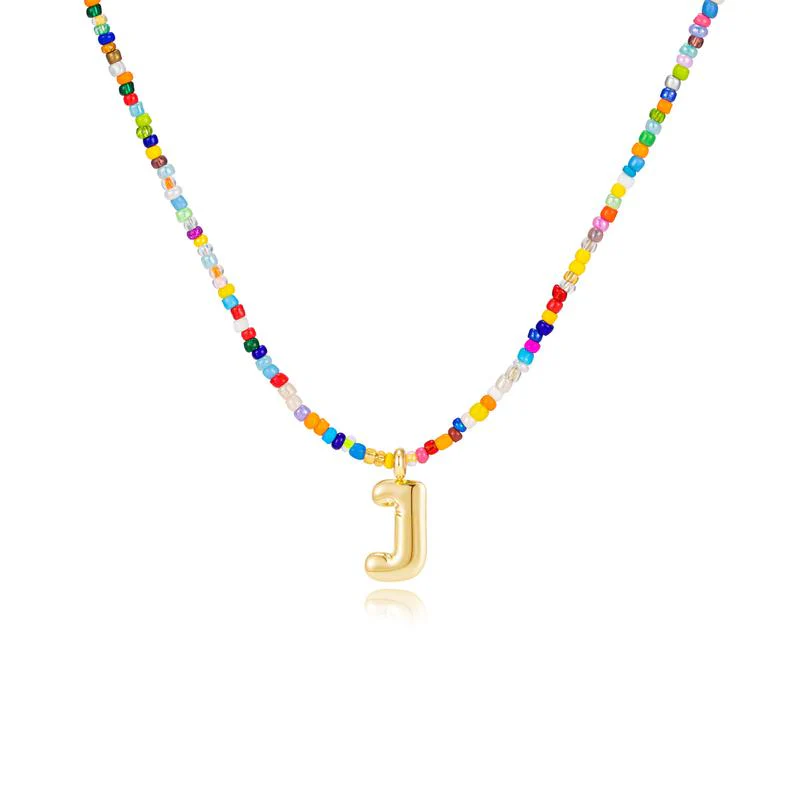 Custom Beaded Initial Necklace - Image 16