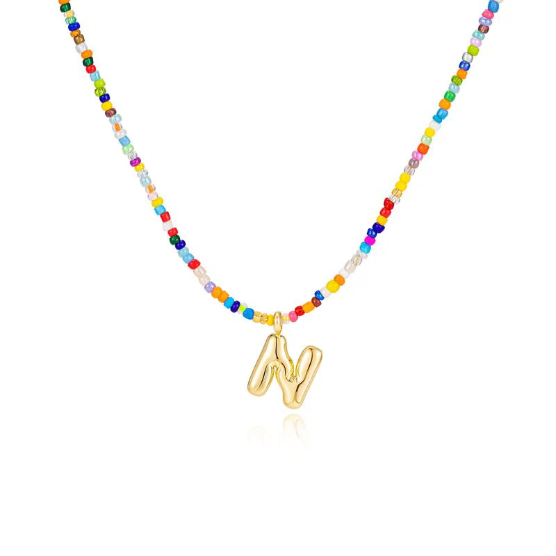 Custom Beaded Initial Necklace - Image 20