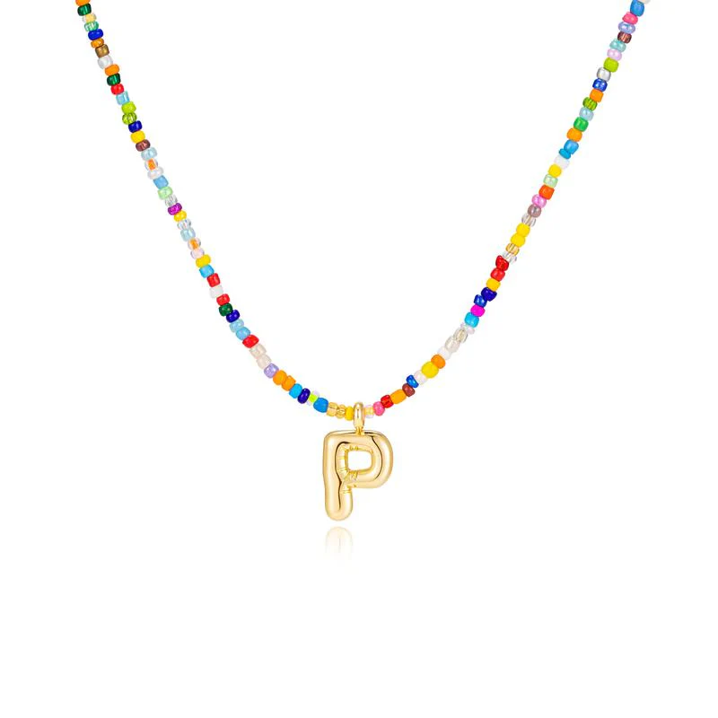 Custom Beaded Initial Necklace - Image 22