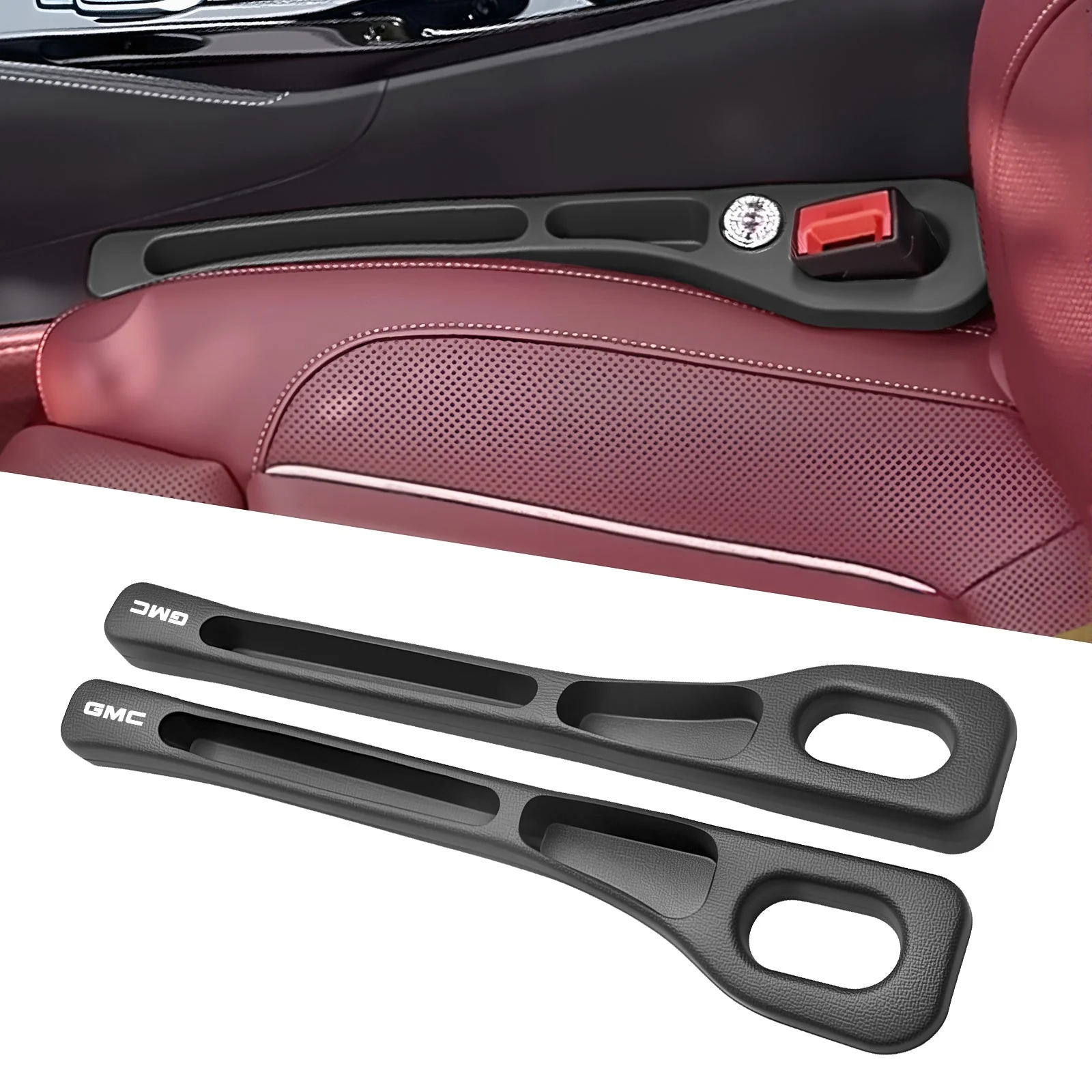 Eptchn Car Seats Gap Filler Dual with Belt Slot - Image 42