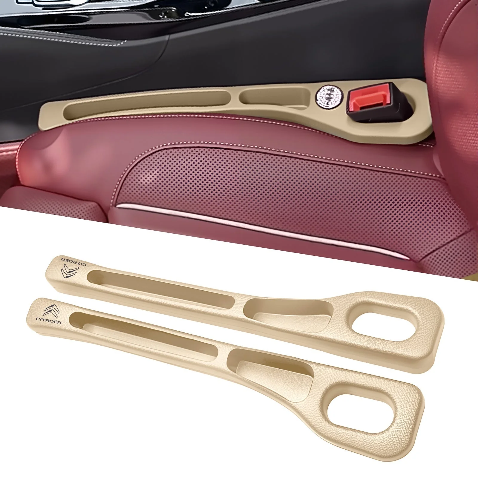 Eptchn Car Seats Gap Filler Dual with Belt Slot - Image 67