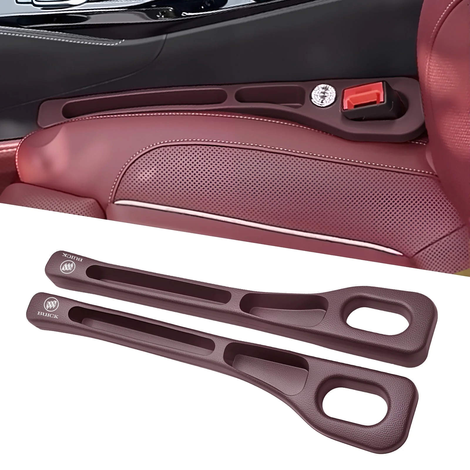 Eptchn Car Seats Gap Filler Dual with Belt Slot - Image 89