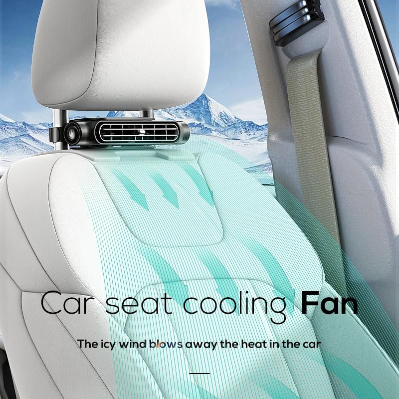 Dual Turbo Car Seat Cooling Fan - Image 2