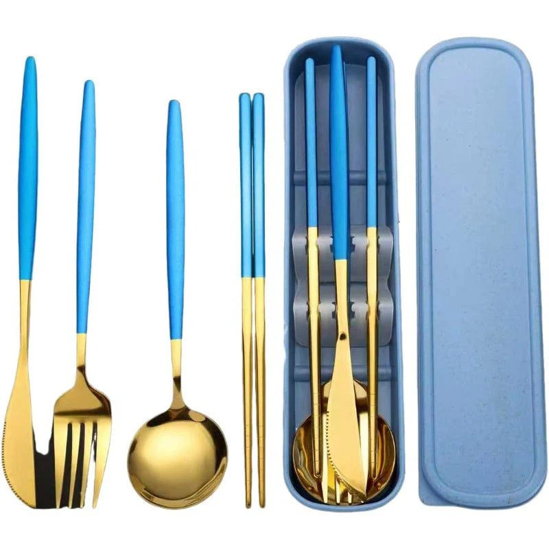 Elegant Gold Travel Cutlery - Image 6