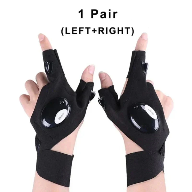 Hands-Free LED Flashlight Waterproof Gloves - Image 19