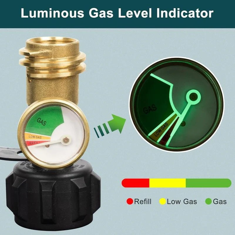 Luminous Propane Tank Gauge – Universal Fit with Leak Detector - Image 2