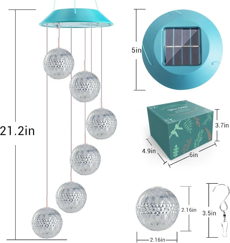 Magical Solar Ball Wind Chimes - Image 7
