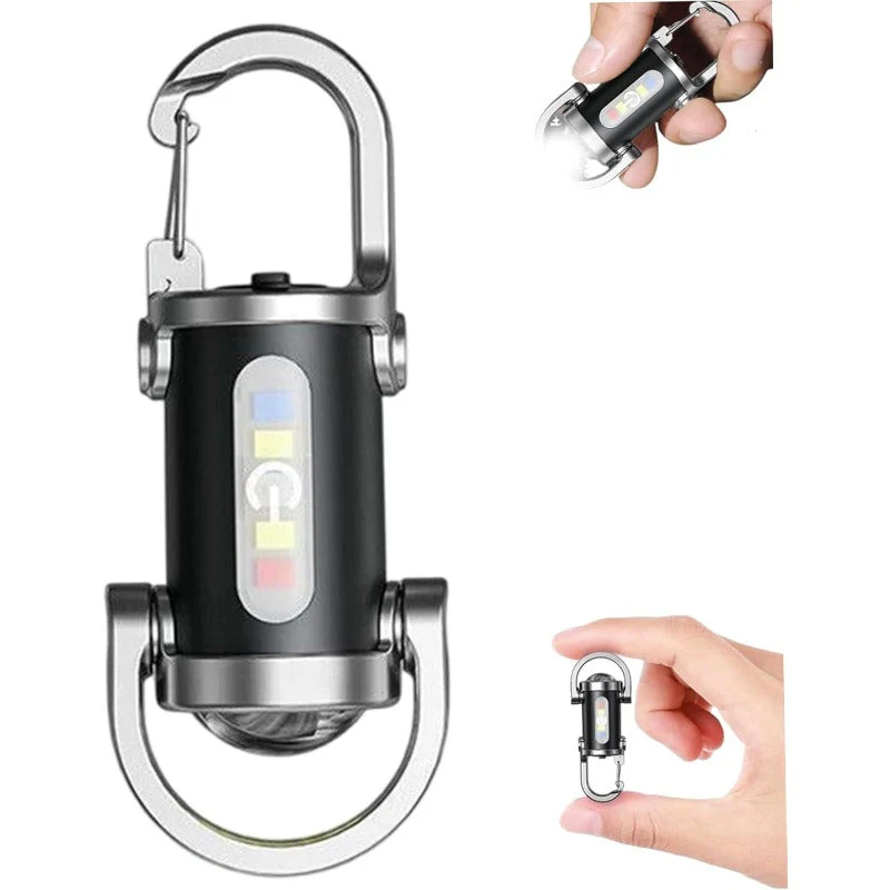 Multi-Function Rechargeable Keychain Flashlight with 5 Light Modes & Type-C Charging - Image 6