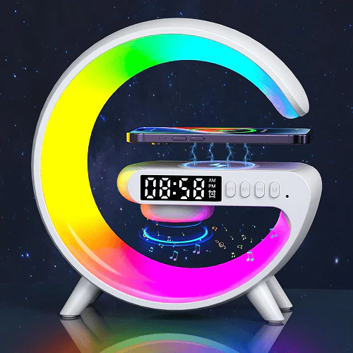 New Year HOT Sale - 49% OFF! 🔥Multifunctional Bluetooth Speaker-Colorful Atmosphere Light Wireless Charging and Clock All-in-one Machine - Image 2