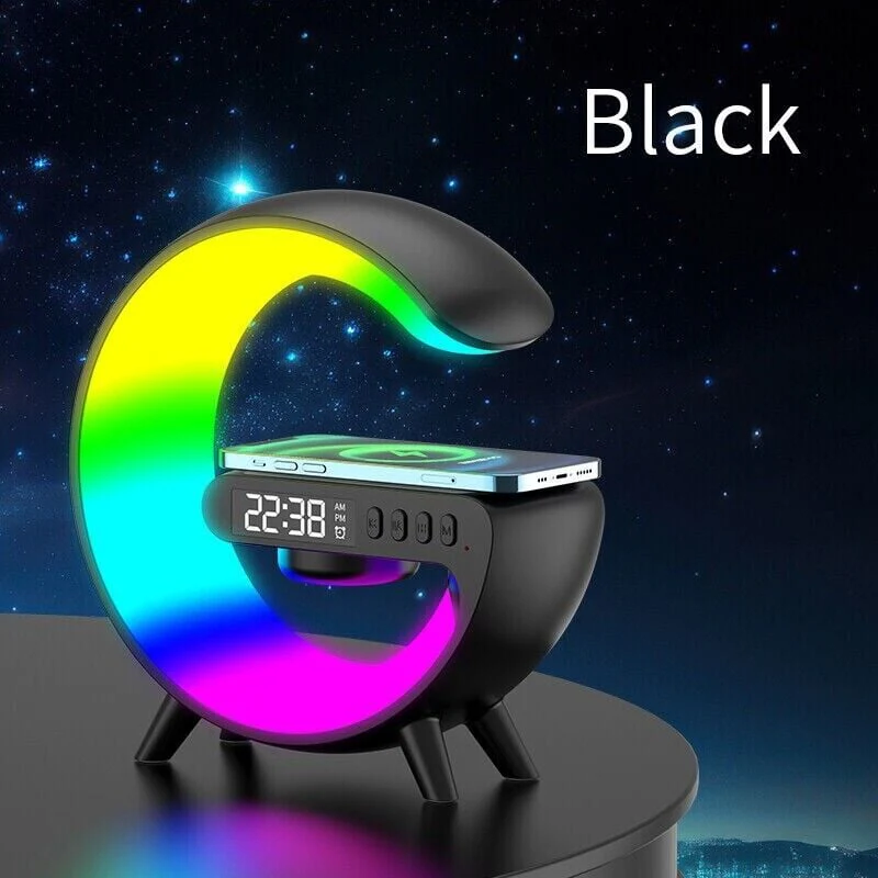 New Year HOT Sale - 49% OFF! 🔥Multifunctional Bluetooth Speaker-Colorful Atmosphere Light Wireless Charging and Clock All-in-one Machine - Image 8