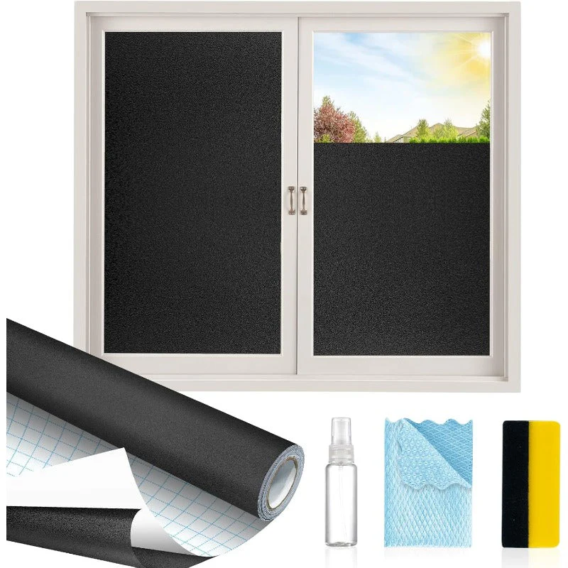 One-Way Privacy Window Film – Static Cling Mirror Tint with Full DIY Kit - Image 11