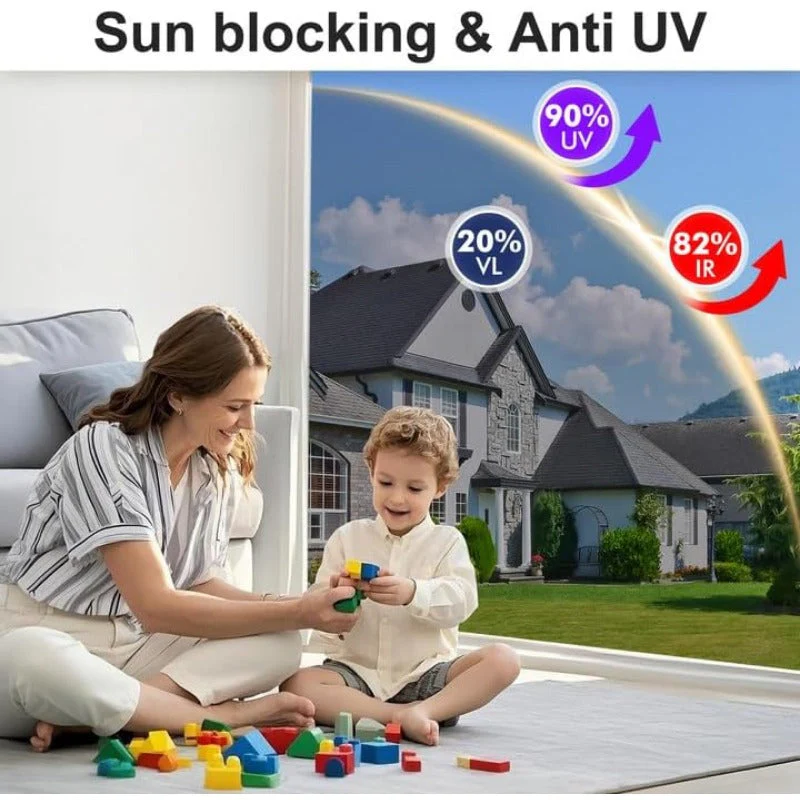 One-Way Privacy Window Film – Static Cling Mirror Tint with Full DIY Kit - Image 5