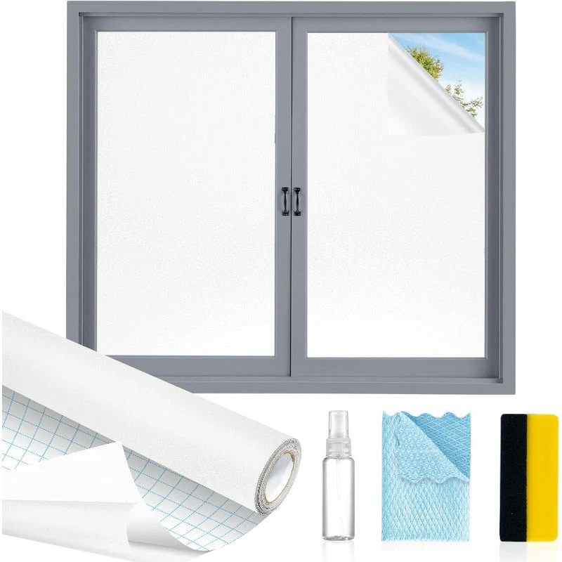 One-Way Privacy Window Film – Static Cling Mirror Tint with Full DIY Kit - Image 8