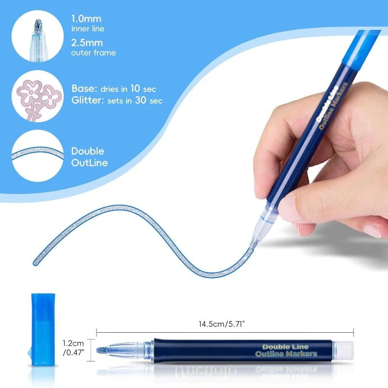 Outline Marker Pen Set - Image 2