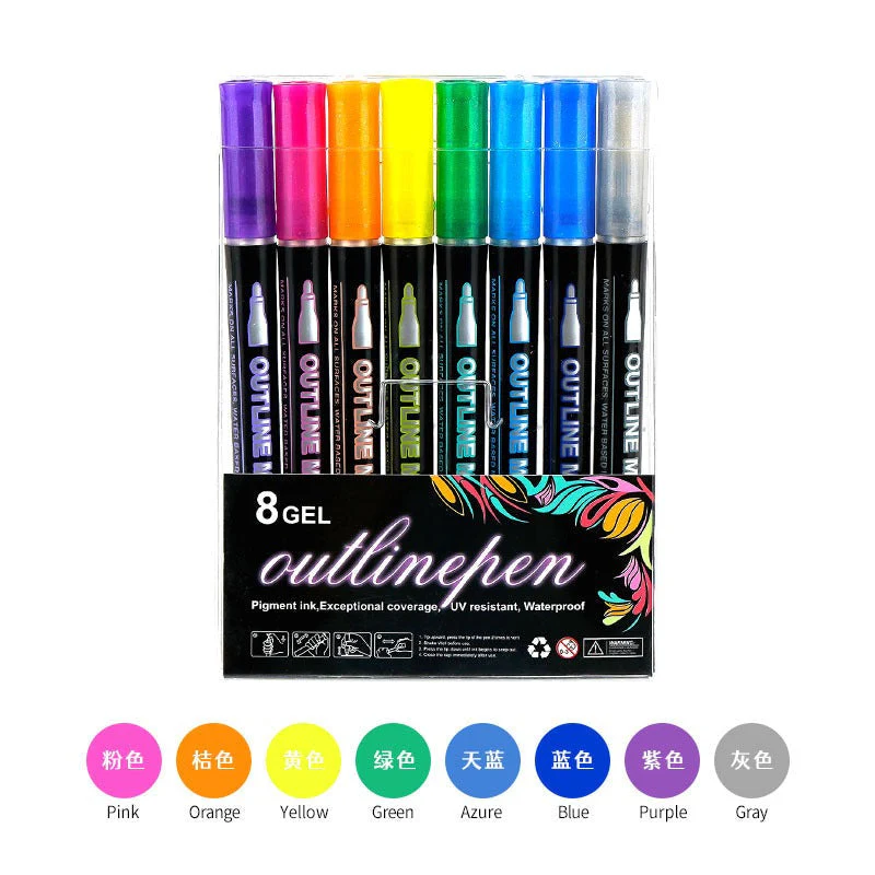 Outline Marker Pen Set - Image 7