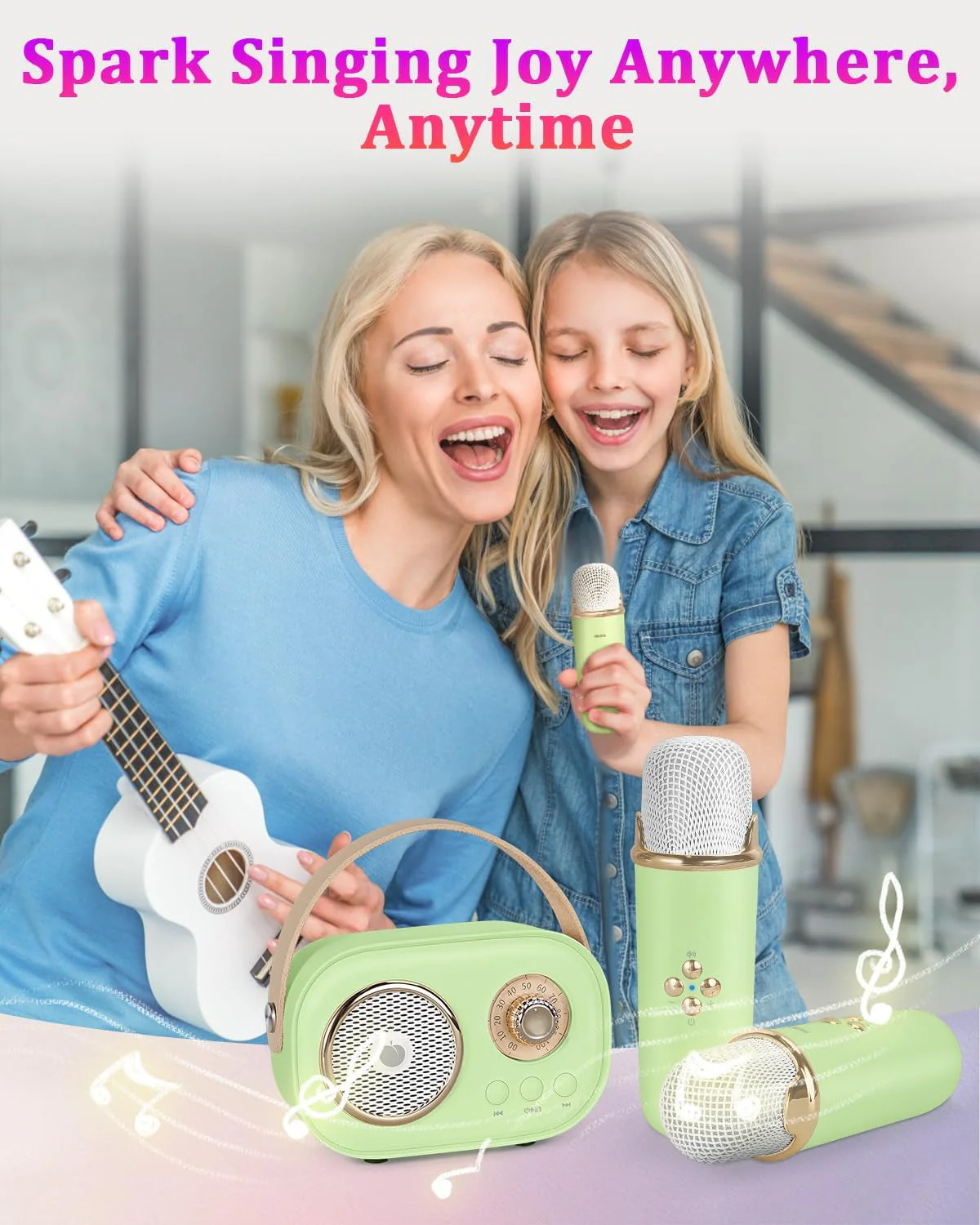 VivaMic Portable Kids Karaoke Fun Set - Image 2