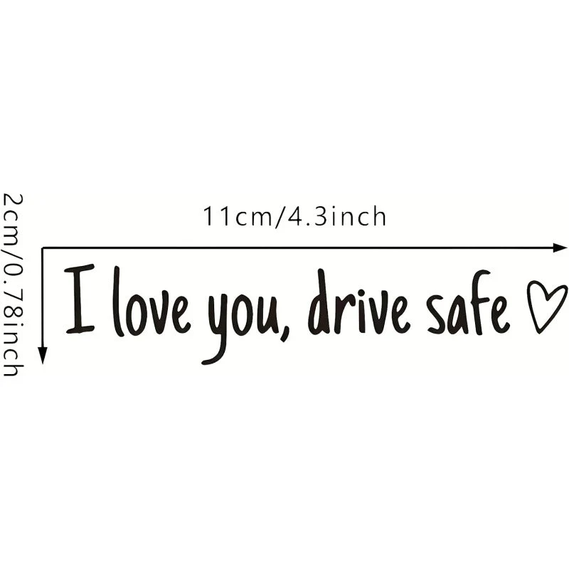 Rearview Mirror Vinyl Decal Reminder - Image 5
