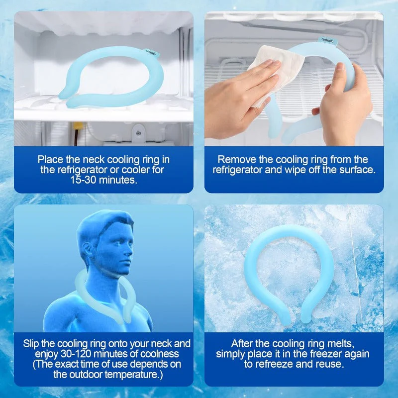 Reusable Cooling Neck Ring – Long-Lasting Sweat-Free Relief - Image 5