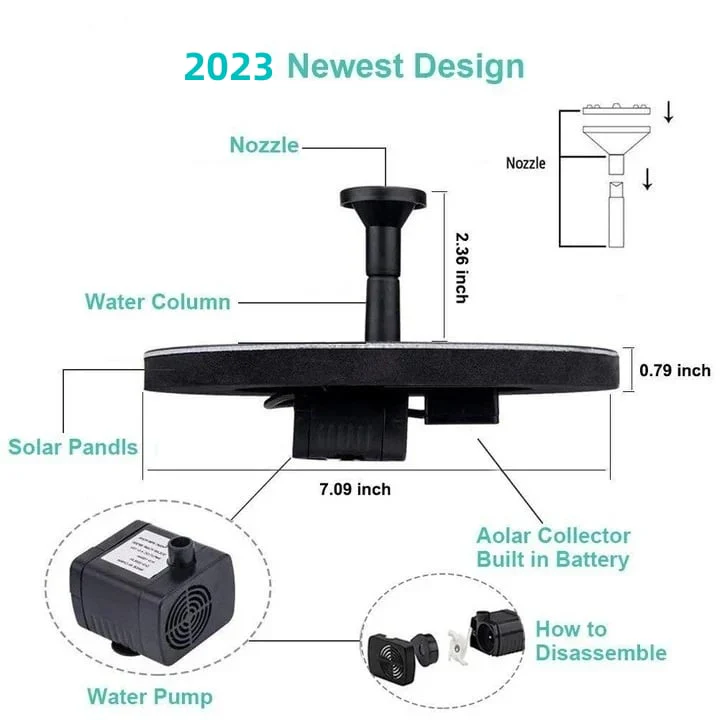 Solar-Powered Bird Fountain Kit - Image 9