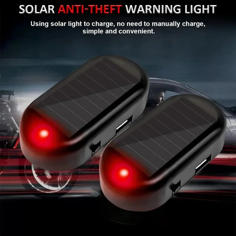 Solar-Powered Dummy Car Alarm Light - Image 34