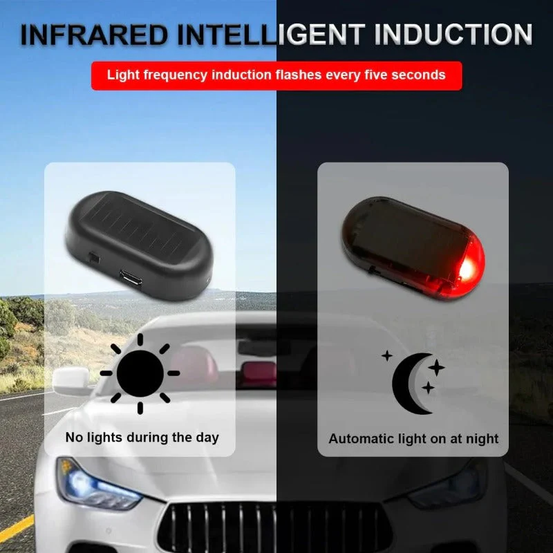 Solar-Powered Dummy Car Alarm Light - Image 36