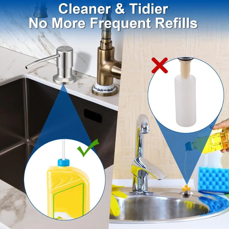 Stainless Steel Built-In Soap Dispenser - Image 2