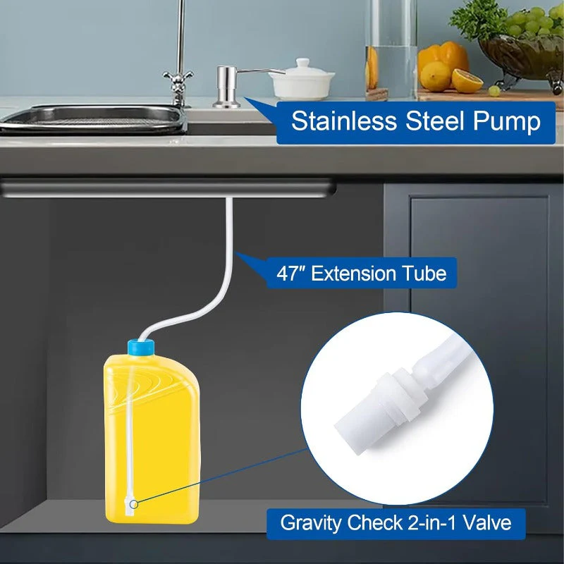 Stainless Steel Built-In Soap Dispenser - Image 3