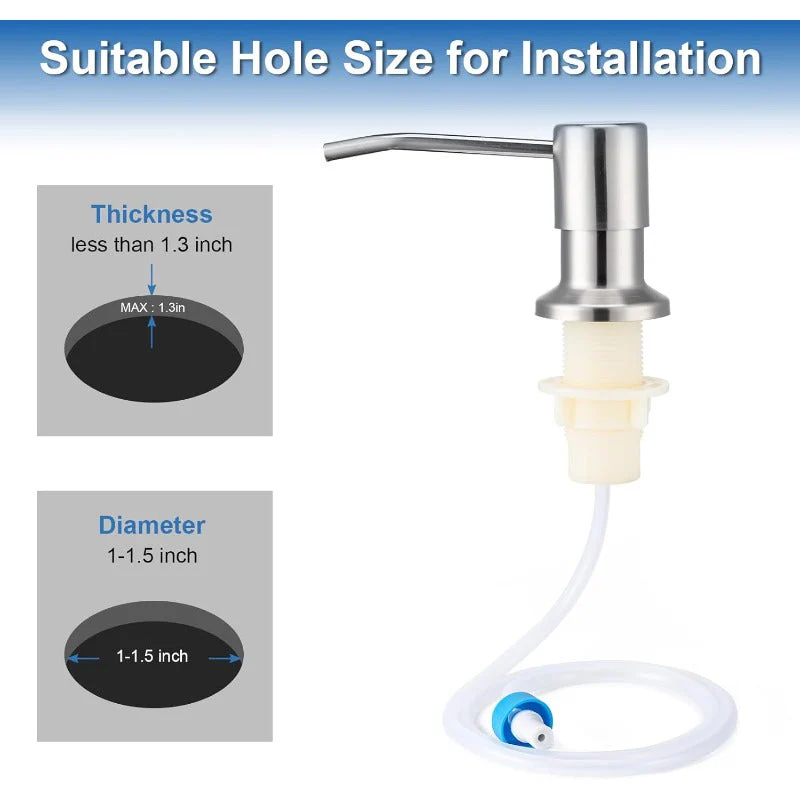 Stainless Steel Built-In Soap Dispenser - Image 5