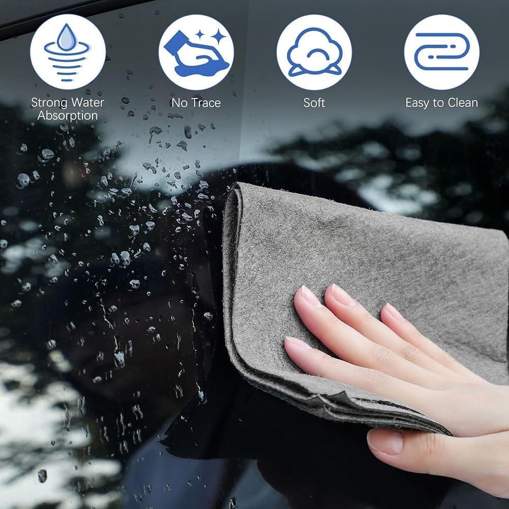 Streak-Free Microfiber Cloth – Ultra-Absorbent 11.8" × 11.8" Lint-Free Cleaner - Image 3