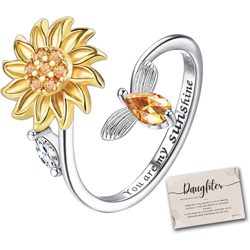 Sunflower Spinner Ring - Image 6