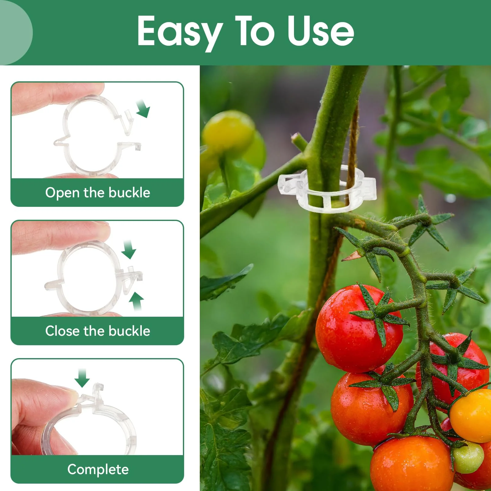 Tomato Clips, Plastic Trellis Clips - Image 3