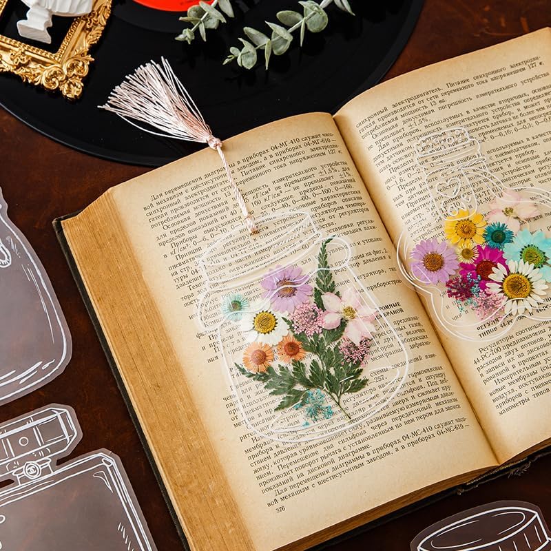 Woyuosn Transparent Dried Flower Bookmarks - Image 4